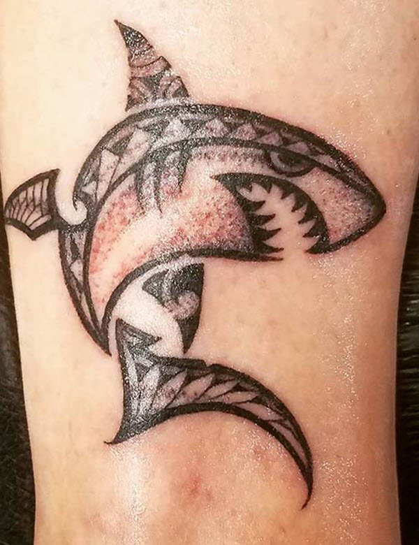Hình Tattoo cá mập cute